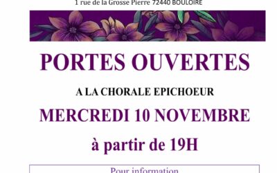 PO à la Chorale Epichoeur le mercredi 10 novembre
