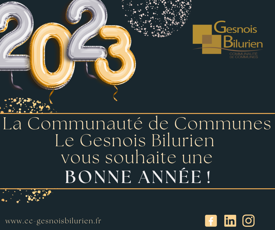 Bonnes fêtes de fin d'année - Communauté de Communes Le Gesnois