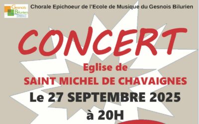Concert de la Chorale Epichoeur – Samedi  27 septembre 2025