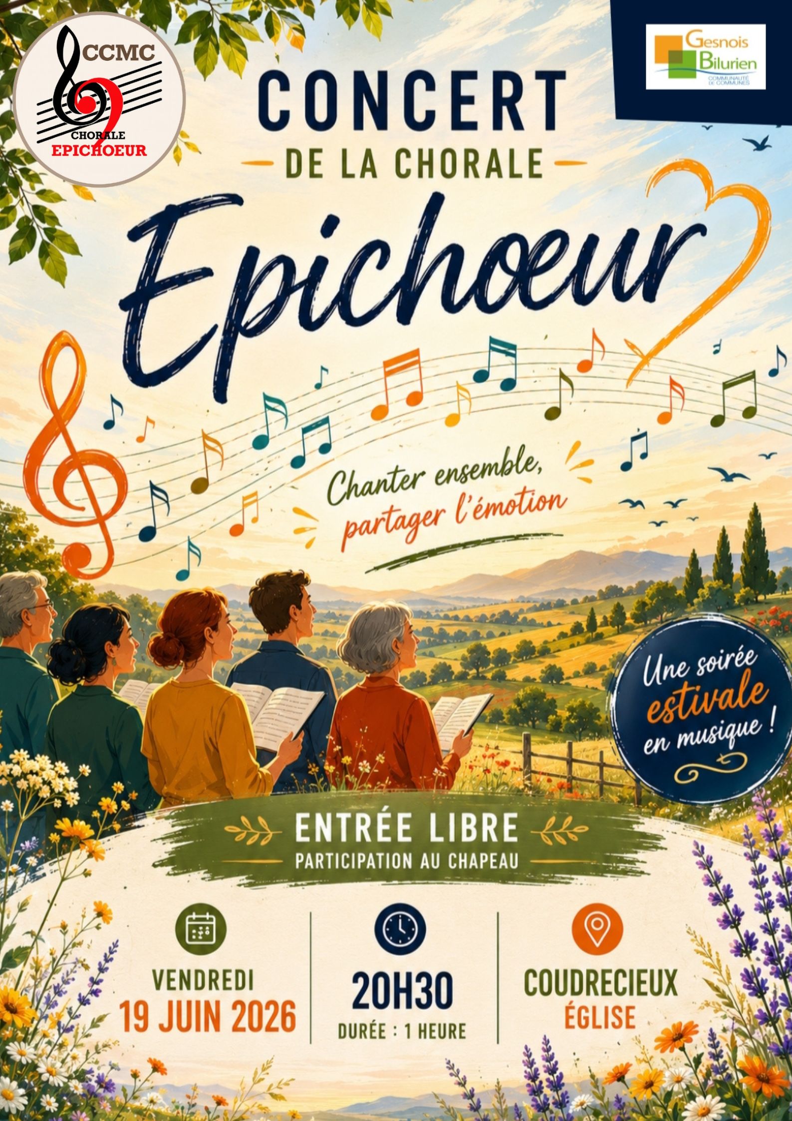 Affiche Concert de Coudrecieux